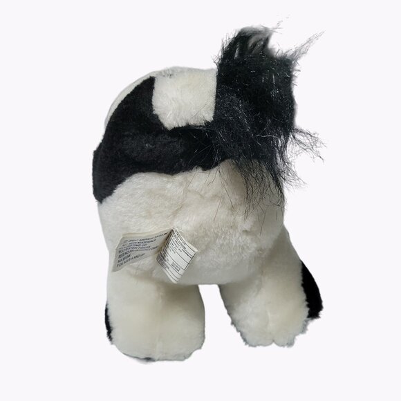 Great American Toy Co Cow 11 inch Plush Black White Farm Stuffed Animal Toy - Picture 4 of 7